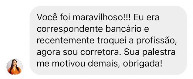 Depoimento sobre palestrante Mercado Imobiliário - 3