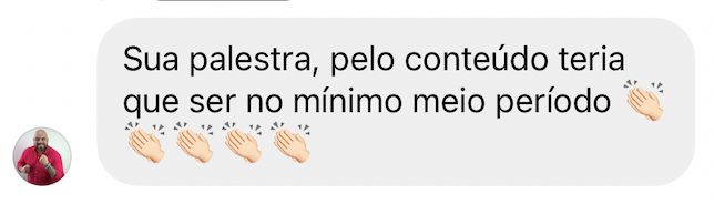 Depoimento sobre palestrante Mercado Imobiliário - 1